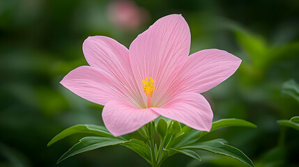 Fototapeta premium Delicate Pink Flower Blossom Symbolizing Love and Romantic Beauty