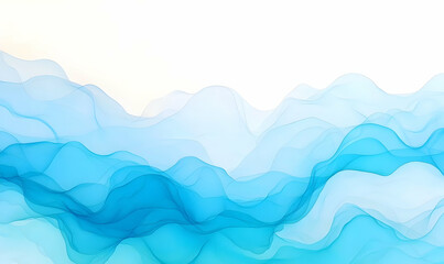 Artistic Blue Watercolour Abstract Background Illustration Design