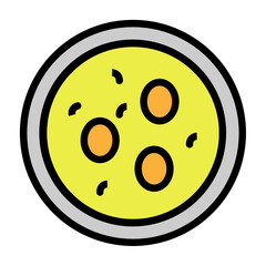 Curry Vector Filled Icon Design