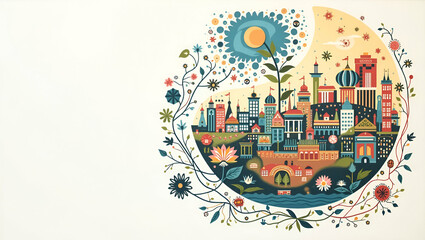 Intricate Visual Design of Responsible Capitalism: Ethical Business Practices, Fair Trade, and Equitable Wealth Distribution for Sustainable Economic Growth - Photo Stock Concept