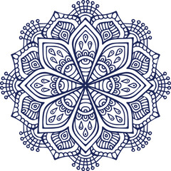 Beautiful flower art and mandala vector design