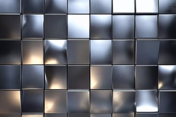 Fototapeta premium Colorful reflections on a metallic surface create an ethereal atmosphere in a dimly lit space