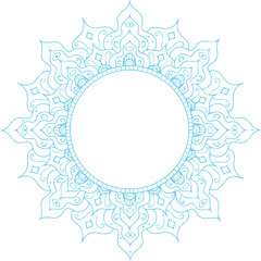 Beautiful flower art and mandala vector design