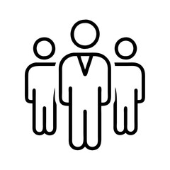 Teamwork and collaboration icon vector for business management and human resources representation and design