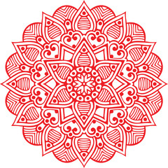 Beautiful flower art and mandala vector design
