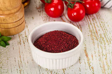 Natural organic Sumah powder for culinary