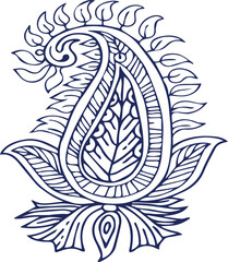 Beautiful flower art and mandala vector design