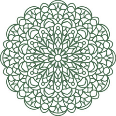 Beautiful flower art and mandala vector design