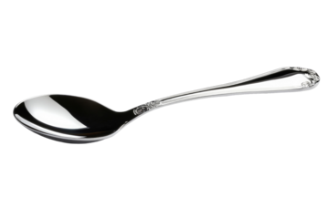 Shiny Spoon Image on transparent background