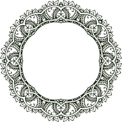 Beautiful flower art and mandala vector design