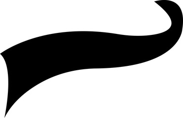 swooshes tails icon. Retro swooshes and swoop icons. Swooshes text tail for baseball design. Sport logo typography elements. sporty plume swirl logo, isolated on transparent background.