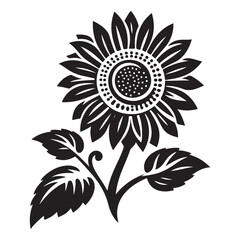 Charming Sunflower Vector Illustration Design for Creative Graphic Projects