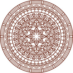 Beautiful flower art and mandala vector design