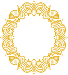 Beautiful flower art and mandala vector design