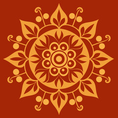 abstract background with round ornament