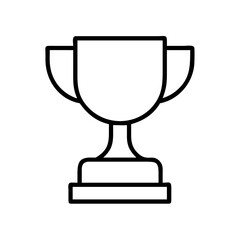 Download premium trophy cup vector icon for achievement, success, and winning designs. get your trophy now