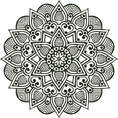 Beautiful Mandala Art and Vector Mandala Design Image.