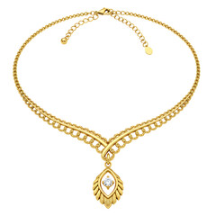 Gold Necklace: Elegant Jewelry Design