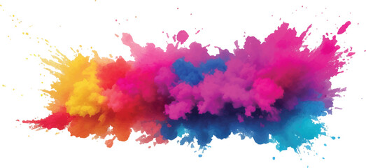 
A Powerful Watercolor Creation of Splattered Stains and Bold Brush Strokes, Bringing Bright, Lively Colors Together on a Crisp White Canvas, Offering an Abstract and Vibrant Visual Display.
