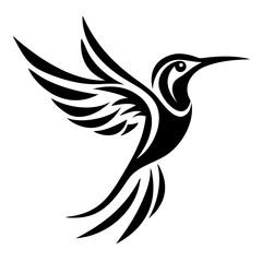 hummingbird flying Silhouette