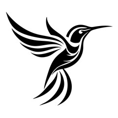 hummingbird flying Silhouette
