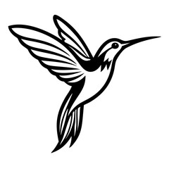 hummingbird flying Silhouette