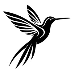 hummingbird flying Silhouette