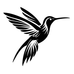 hummingbird flying Silhouette
