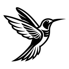 hummingbird flying Silhouette