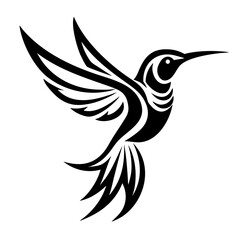 hummingbird flying Silhouette