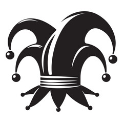 Jester Hat Silhouette an icon of comedy and medieval entertainment