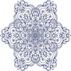 Beautiful Mandala Art and Vector Mandala Design Image.