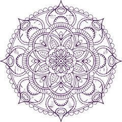 Beautiful Mandala Art and Vector Mandala Design Image.