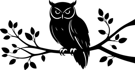 owl on branch