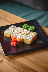 Fresh and delicious sushi with interesting toppings