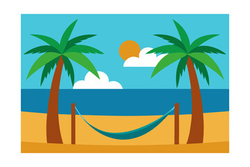 Fototapeta premium Tropical Leaves and Jungle Frame Vector Exotic Greenery Clipart Design