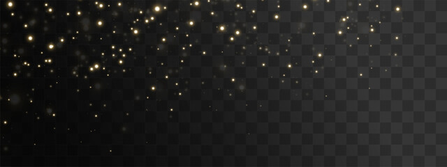festive golden dust and sparkle background featuring glowing stars, magic particles, and shiny confetti. Perfect for Christmas, celebration designs, or any sparkling holiday theme