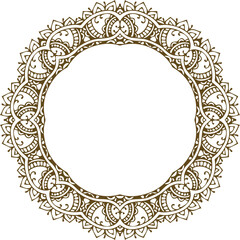 Beautiful flower art and mandala vector design