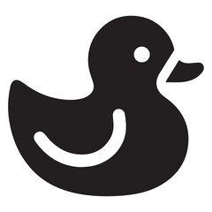 Simple Rubber Duck Vector Illustration For Children's Designs