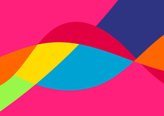 Vibrant Abstract Wave Background – Colorful Modern Design