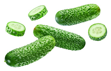 Cucumber isolated on white background