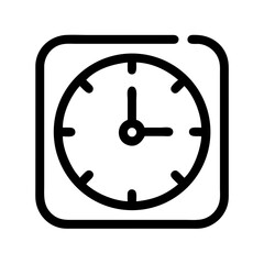 Clock Icon Representing Time or Schedule Icon Design