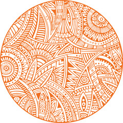 Beautiful Mandala Art and Vector Mandala Design Image.