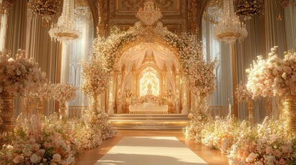 Luxurious Wedding Ceremony in Gilded Hall