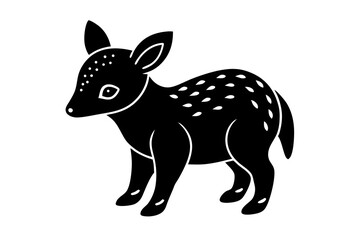 silhouette of a donkey