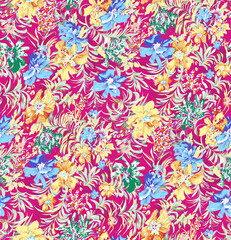 Beautiful all over digital textile design for 2 piece