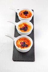 A fresh and delicious breakfast of cheesecakes and porridge