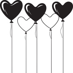 Kids with Balloons Silhouette Pack