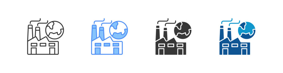 Obraz premium Emerging Multistyle Icon Sheet