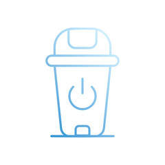 TRASH vector icon stock illustration
